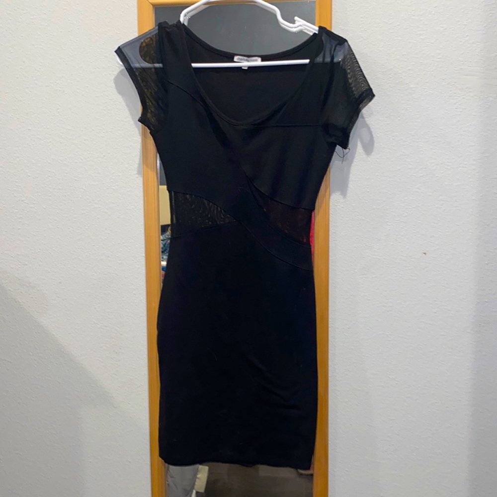 Tight black dress
